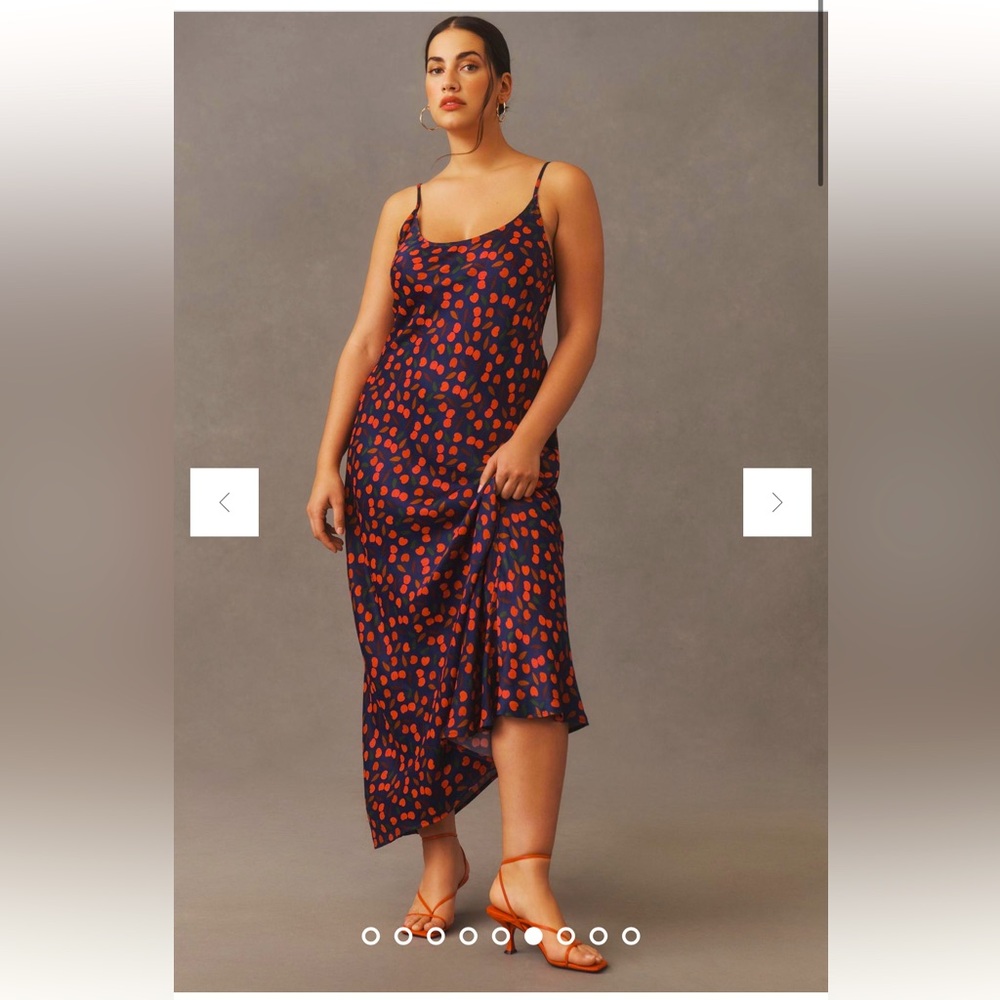 Anthropologie Conditions Apply Elva Slip Midi Dress